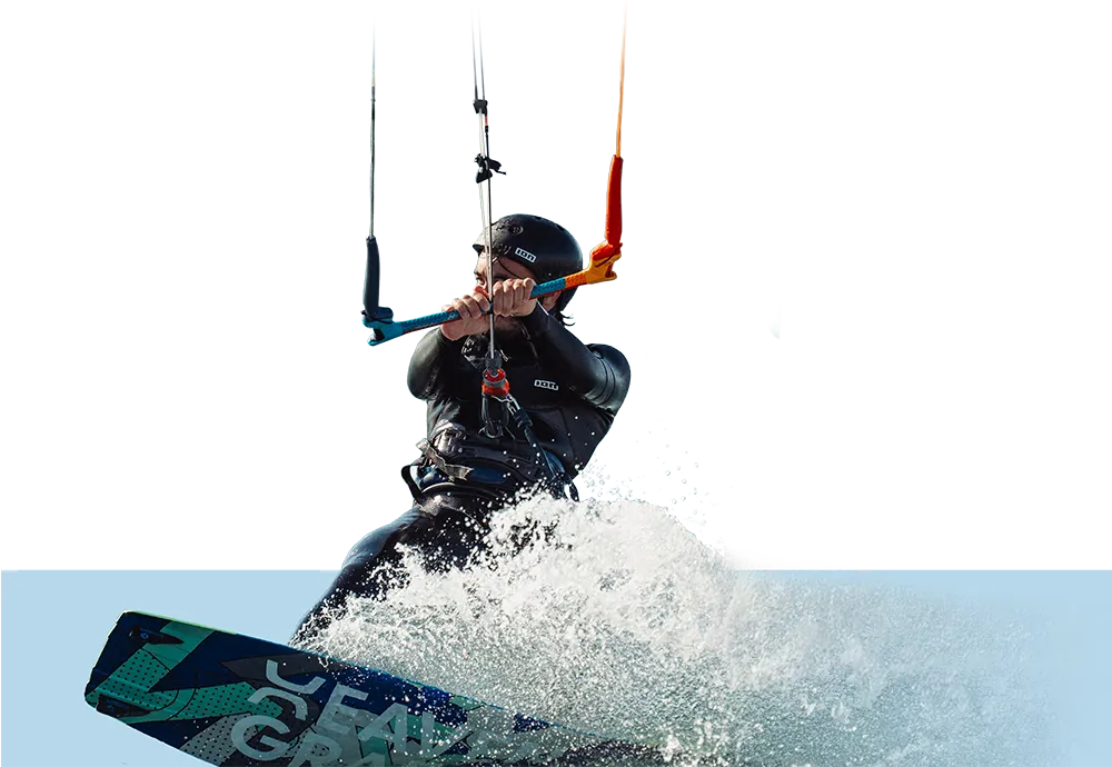 Tom Belloni en kitesurf